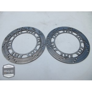 Kawasaki GPX600R remschijven voor / rem schijven / remschijfset 